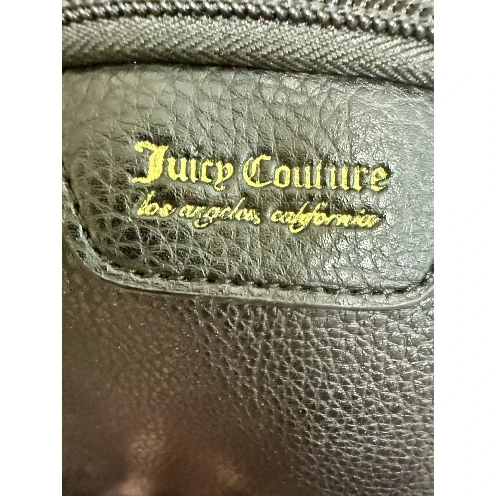 Juicy Couture Black Backpack Wallet Set Gold Studs Logo Lined Y2K Style
